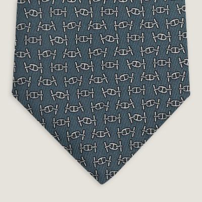 HERMES グレー ダイヤモンドパターン ネクタイ 新品未使用 新品未使用 エルメス ネクタイ ファソネ H織りタイ H柄 グレー